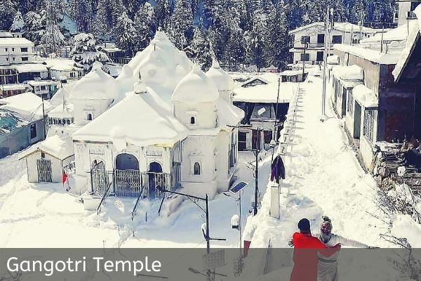 Gangotri Temple Covered with snow