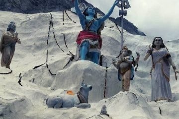 Shiv sculpture in Gangotri Temple