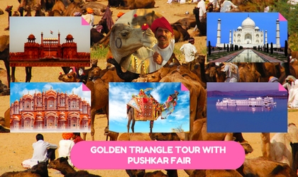 Golden Triangle Tour India with Puskar Fair